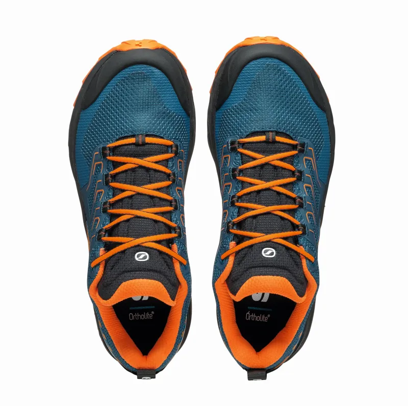 Scarpa Mens Rush GTX 2 Shoes - Cosmic Blue-Orange-4